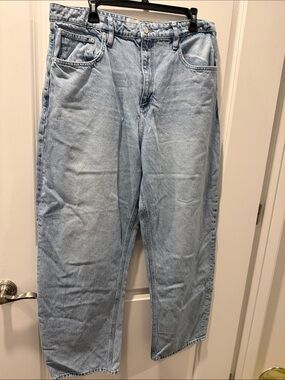Frame Denim Light Blue Wide Leg Jeans
